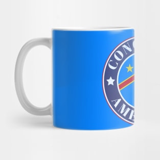 Proud Congolese-American Badge - Congo, Democratic Republic of the Flag Mug